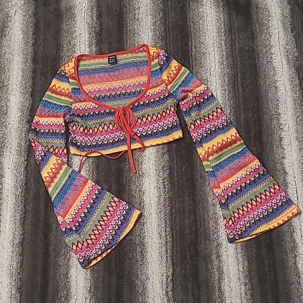Long sleeve cropped top size xs